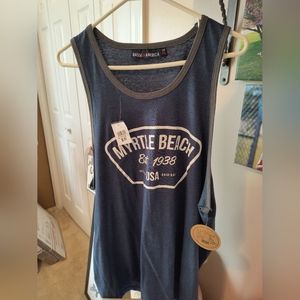 Men's Blue muscle shirt/tank, XL